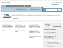Tablet Screenshot of limsegypt.com